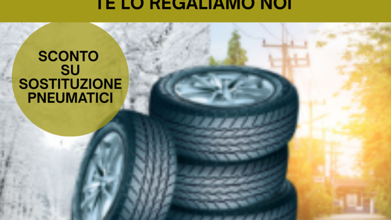 Promo aprile cambio pneumatici con check-up sicurezza omaggio presso V.Auto Venturi