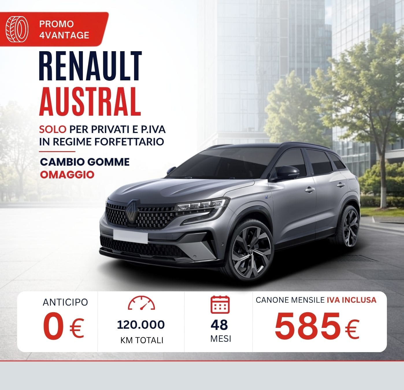 Renault Austral – noleggio lungo termine ottobre 2026 da 585 € al mese